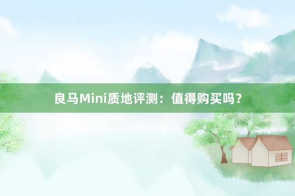 良马Mini质地评测：值得购买吗？